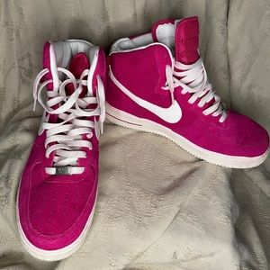 Pink High top sneakers